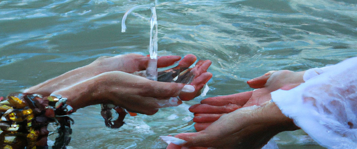 limpieza espiritual con agua de mar