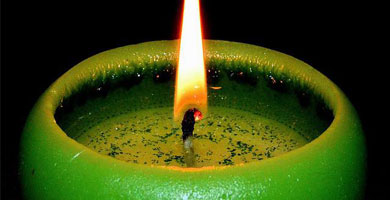 rituales con velas de color verde